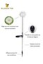 Two Solar Dandelion Lights LED Aluminum Wire Ball Garden Solar Lawn Lights, Silver - 4