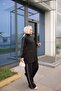 Women's Hijab Tracksuit Set with Zipper & Matching Top and Bottom Set - 3