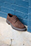Delfino Brown Suede 100% Genuine Leather Men's Classic Casual Shoes