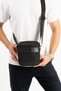 Men's Casual Sports Travel Crossbody Bag Satin Fabric Water Repellent Lightweight Shoulder Chest Bag