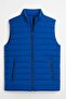 Men's Quilted Lined Puffer Vest with Double Pockets and Zipper