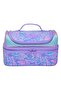 Lilac Double Decker Lunch Box – Milkshake & Rainbow Patterned, Double Layered, Thermal