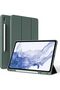 Case for Samsung Galaxy Tab S8/S7 11-inch with S Pen Holder, Tri-Fold Stand, Dark Green
