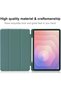 Case for Samsung Galaxy Tab S11 (11-inch) SM-X730/SM-X736B – Matte TPU Folio, Pen Slot, Dark Green - 5