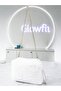 Women's White Long Furry Plush Chain Strap Shoulder & Hand Bag – Zippered Lining (32X20 cm) - 4