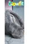 Women's Gray Long Furry Plush Chain Strap Shoulder & Hand Bag – Zippered Lining (32X20 cm) - 5