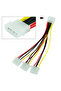 20cm 4pin IDE Power Supply Cable Splitter 4Pin Molex Male to 3 Port IDE Female Cables Power Splitter - 2