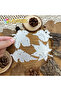 Original Retro Brocken Rotten Autumn Maple Leaves Metal Cutting Dies Scrapbooking Decorative Embo... - 5