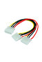 18cm 4Pin PSW Power IDE Y Molex Splitter Cable LP4 Molex J29 Male to Female Cable Video Card Cord PC
