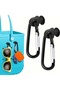 Black 2Pcs Key Holder For Bogg Bag, Hooks Set Accessories For Bogg Bag, Insert Charm Cutie Glasses H