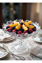 Glass Fruit Bowl, Sugar Bowl and Serving Bowl – High Quality Decorative Fruit Bowl with Stand (2L, 30 cm Height) - 3