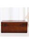 Wooden Sewing Box Empty for Home Travel with Compartments Wood Storage Box - 7