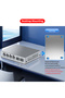 EU Adapter HORACO 2.5Gb Switch 2.5GBASE-T 4 Port 2.5G RJ45 with 2 Port 10G SFP+ Fanless Unmanaged Pl - 4