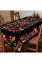 Rectangle-152X305Cm 1 Piece, Vibrant Mexican Style Colorfulful Flower Tablecloth + 4 Pieces of Self- - 4