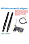 محول لاسلكي M.2 إلى PCI Express مع هوائي 2x 6DBi لـ NGFF M.2 WiFi Bluetooth Ca... - 7