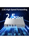 EU Adapter HORACO 2.5Gb Switch 2.5GBASE-T 4 Port 2.5G RJ45 with 2 Port 10G SFP+ Fanless Unmanaged Pl - 2