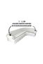 Bürümcük 7-Seater Corner Sofa, Sofa Cover, Armchair Cover, Elastic, with Skirt, L Corner 550 cm - 2