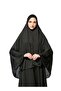 حجاب طويل من مزيج البوليستر - أسود