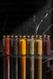 6-Piece Spice Jar Set 500ml Glass Spice Rack Set Modern Kitchen Spice Rack Glass Spice Rack Set - 3