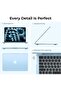 Case for MacBook Air 13.6 inch (M4/M3/M2) Translucent Matte Hard Shell - Sky Blue - 6