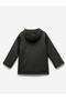 Long Sleeve Plush Detailed Hooded Raincoat - 2