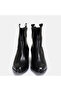 Large Size Women's Cowboy Heel Boots 41-42-43-44-45-Black - 5