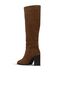 Tan Suede Women's Heeled Boots 39Wc2966 - 4