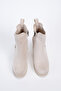 Women's Wedge Heeled Elastic Zippered Daily Boots Florea - 5