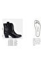 Large Size Women's Cowboy Heel Boots 41-42-43-44-45-Black - 4