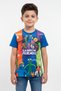 Boys' Crew Neck Relax Fit Cotton Rainbow Friends Characters Printed Color T-Shirt