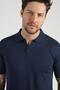 A.Laci Polo Neck Zippered Men's Cotton Knitwear T-Shirt - 4