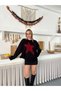 Women's Red Star Oversized Knitwear Dress - 2