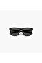 Polarized 56 MM Grey Rectangle Sunglasses - 5