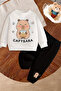 Premium Capybara Printed Bottom Top Baby Set 25508