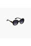 55MM Dark Grey Shaded Oval Sunglasses - 3