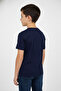Boys' Crew Neck Relax Fit Cotton Pokemon Ash and Pikachu Printed Navy Blue T-Shirt - 3