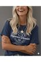 Superior Denim Printed Women's Short Sleeve T-Shirt - 2