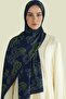 Seren Flowered Cotton Shawl - Purple