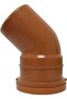 Red UPVC 3-inch 45° Push Pipe Fitting (Single)