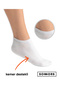 6 Pairs Sneakers Women Men Organic Cotton No-Show Stitch-Free Short Sports Socks Unisex, White Black Gray - 2