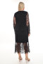Stylish Evening Dress with Lace and Button Detail Ets7270 - 4