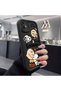 iPhone 14 Pro Compatible Black Silicone Cartoon Case Impact Protection - 5