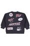 New York Printed 2-5 Years Old Sweatshirt - Gray 3-4 Years Old - 2