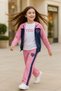 Girl's 3-Piece Tracksuit Set Cardigan T-Shirt Bottom 4-16 Years Old - - 5