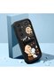 Samsung Galaxy A25 Compatible Black Silicone Cartoon Case Impact Protection
