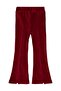 Civil Girls' Slit Leggings |   Velvet |   School Nursery and Daily Use - Burgundy