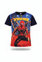 Boy's Crew Neck Relax Fit Cotton Line Hero Printed Short Sleeve T-Shirt - 4