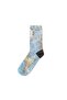 Digital Map Printed Socket Socks - 4