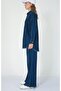 5841 - Stylish Comfortable Thin Denim Fabric Women's Soft Pants Shirt Set - 3