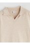Two Mt Shop Quality Lcw Kids Beige Polo Collar Girls' Knitwear Sweater and Leggings - 5